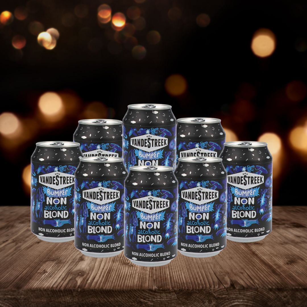 VandeStreek Bumper Dutch Non-Alcoholic Blond 330ml Cans - 0.5% ABV (Multipack)
