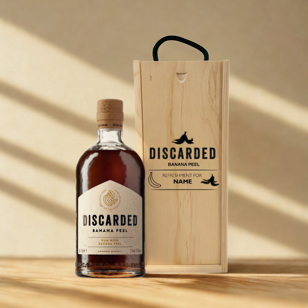 Personalised Discarded Banana Peel Rum Gift Set - 70cl (37.5% ABV)