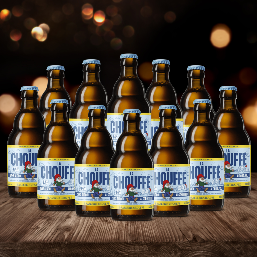 La Chouffe Belgian Alcohol-Free Blonde Ale 330ml Bottles - ABV 0.4% (Multipack)