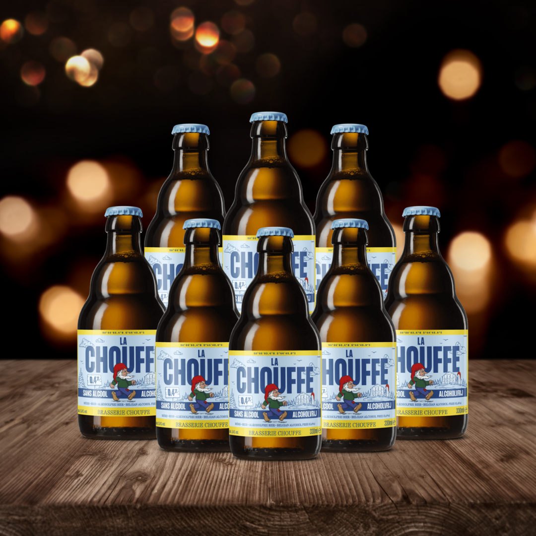 La Chouffe Belgian Alcohol-Free Blonde Ale 330ml Bottles - ABV 0.4% (Multipack)