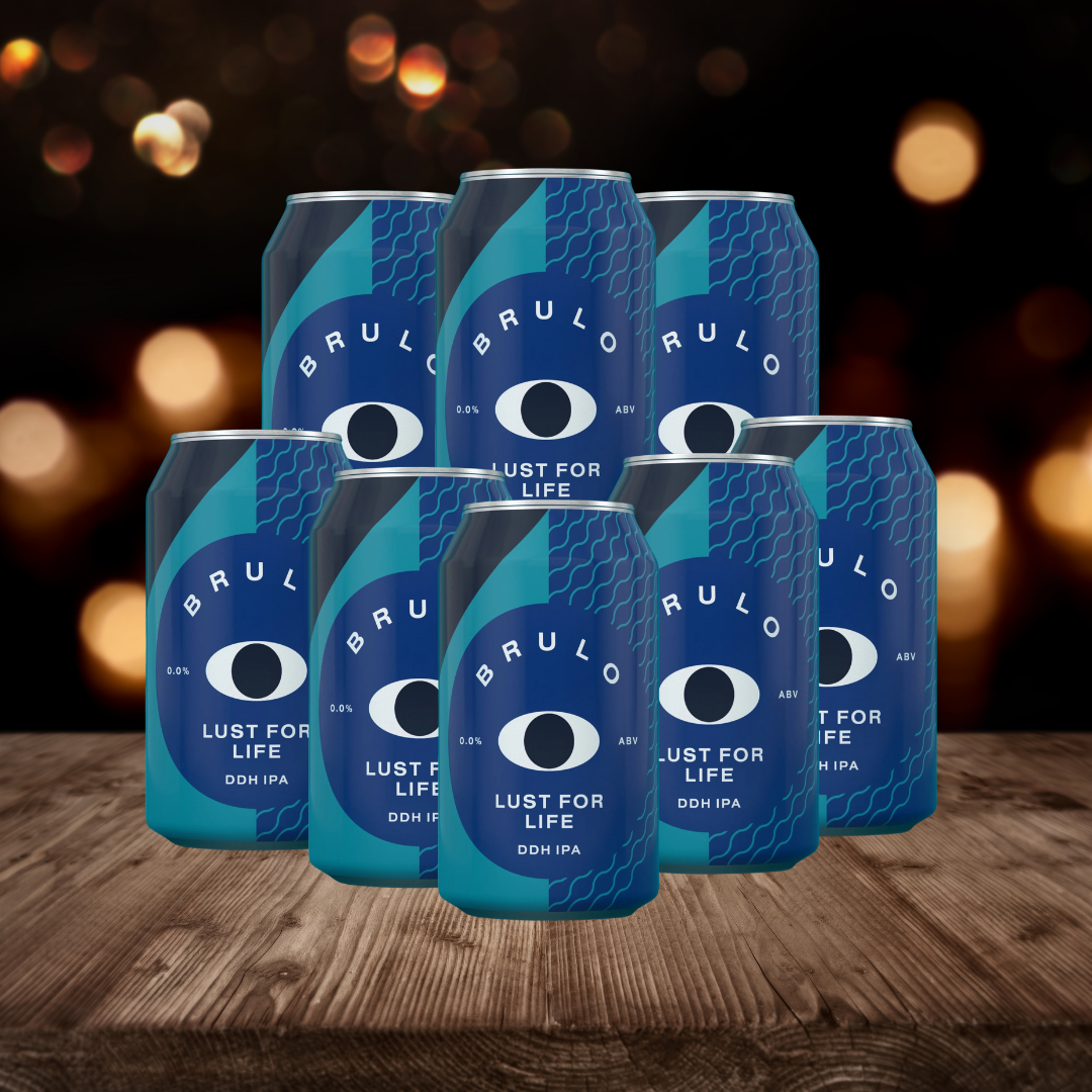 Brulo LUST FOR LIFE British Alcohol Free DDH IPA 330ml Cans - ABV: 0.0% (Multipack)