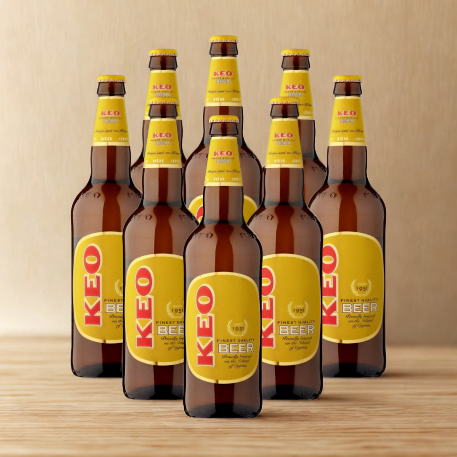 Keo Premium Cypriot Lager 330ml bottles (Multipack) - 4.5% ABV