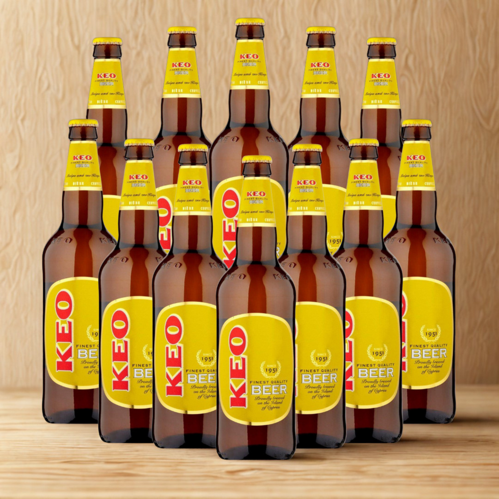 Keo Premium Cypriot Lager 330ml bottles (Multipack) - 4.5% ABV