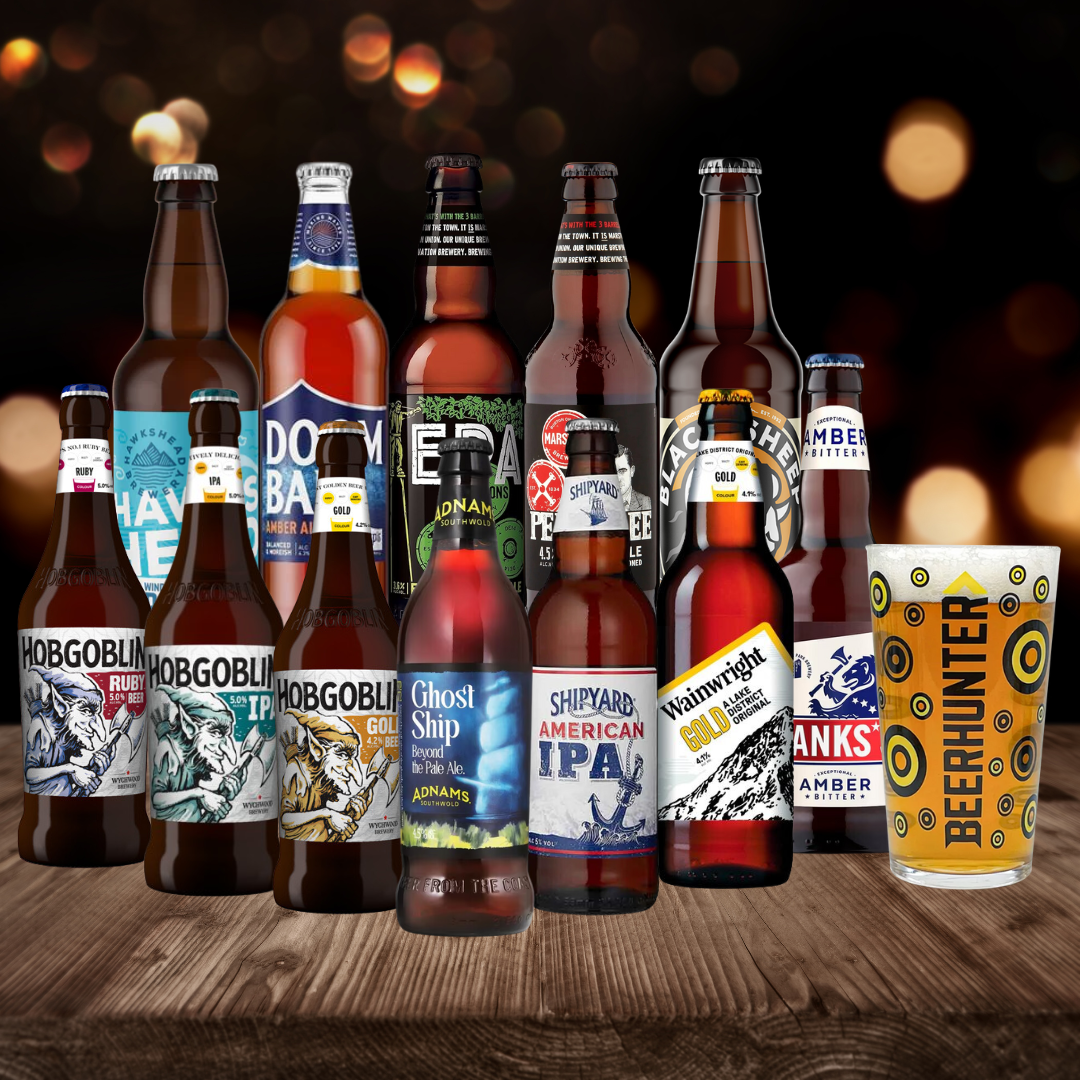 Best Of British Ale Mixed Case With Beerhunter Glass