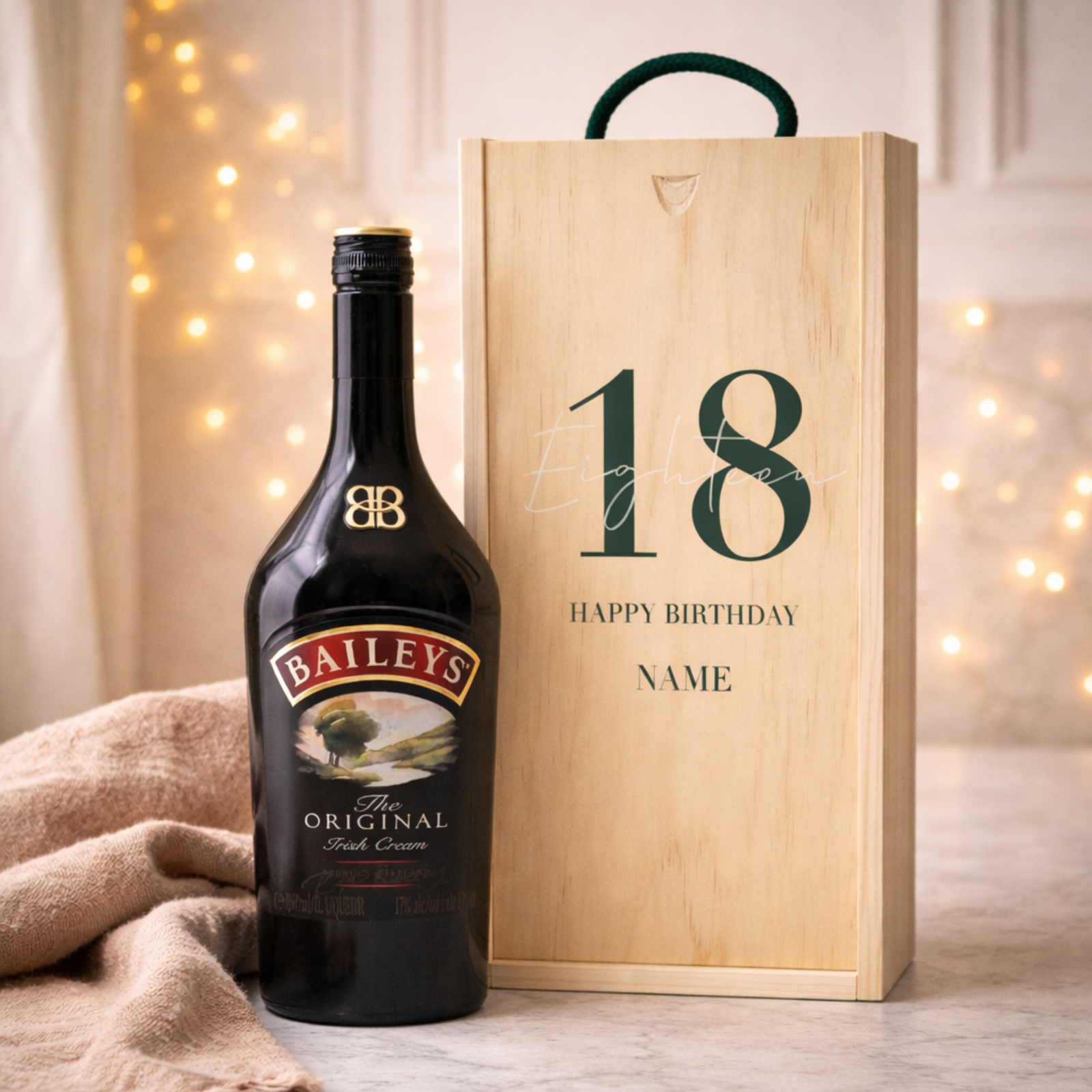 Personalised 18th Birthday Aperitif Gift Set – Premium Spirits Selection with Personalised Lid