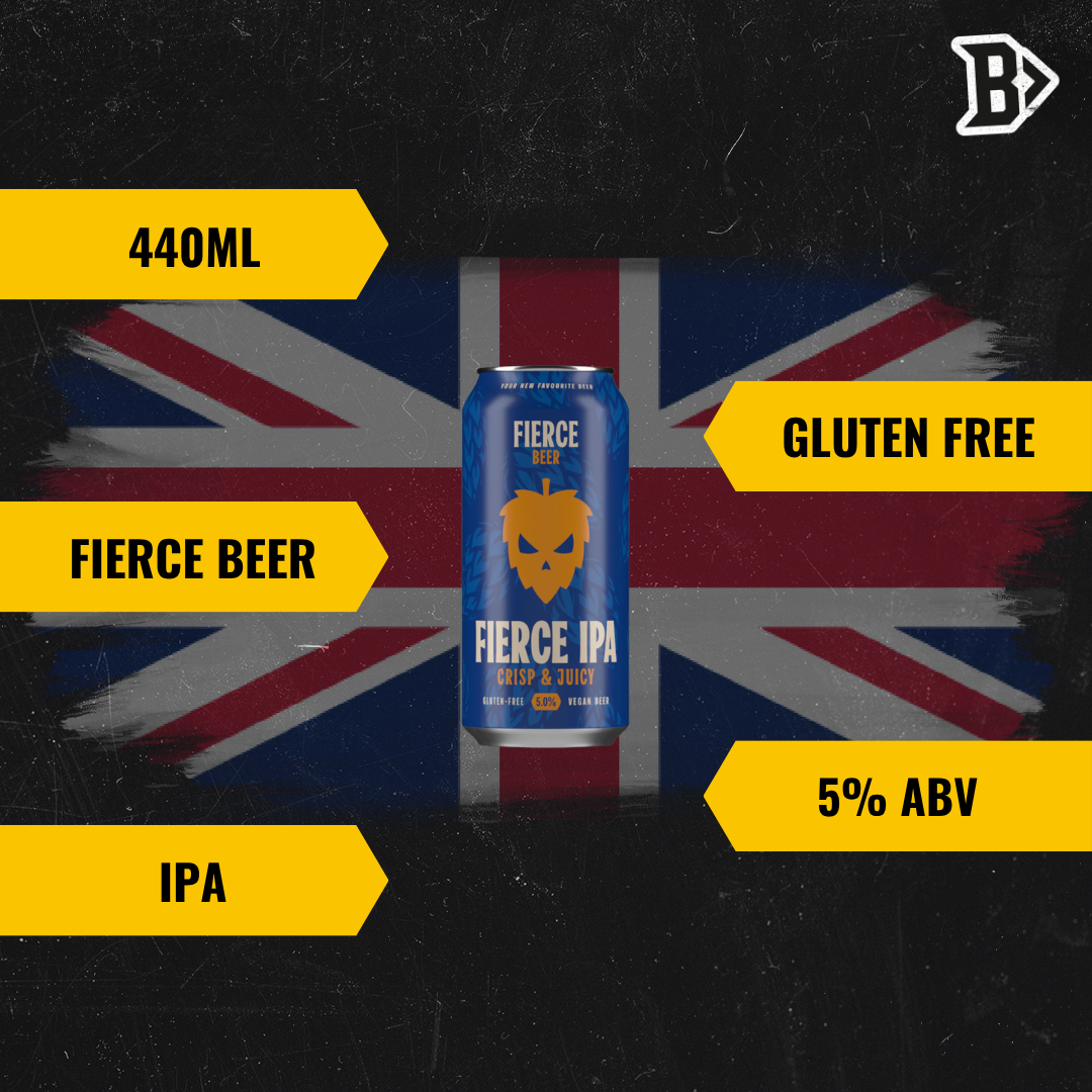Fierce Beer Gluten Free Fierce IPA 440ml Can - 5% ABV (8 Pack)