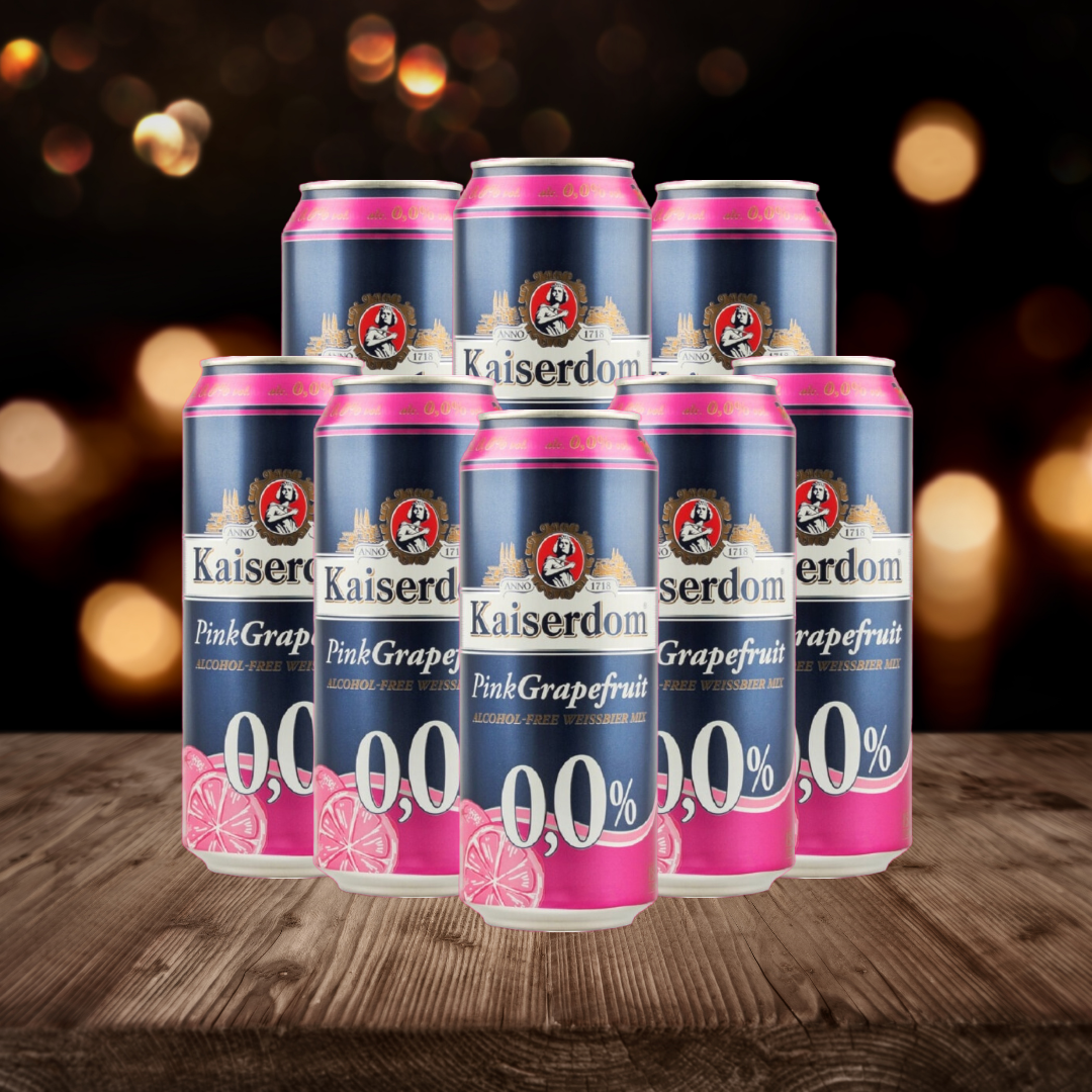 Kaiserdom Pink Grapefruit German Alcohol Free Weissbier 500ml Cans - 0.0% (Multipack)