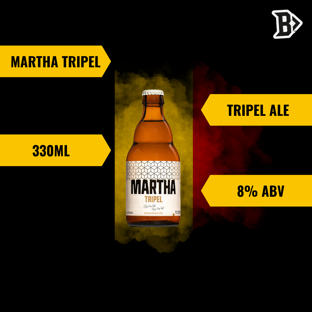 Martha Tripel Belgium Tripel Ale 330ml Bottles - 8.0% ABV (12 Pack)