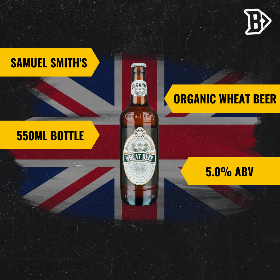 Samuel Smith's British Organic Wheat Beer 550ml - 5.00% ABV (12 Pack)