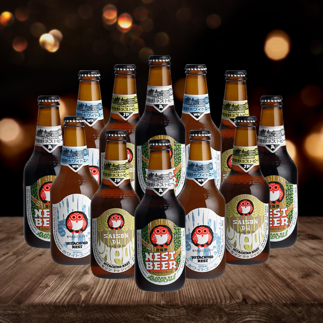 Hitachino Nest Japanese Ale Mixed Case 330ml Bottles (12 Pack)
