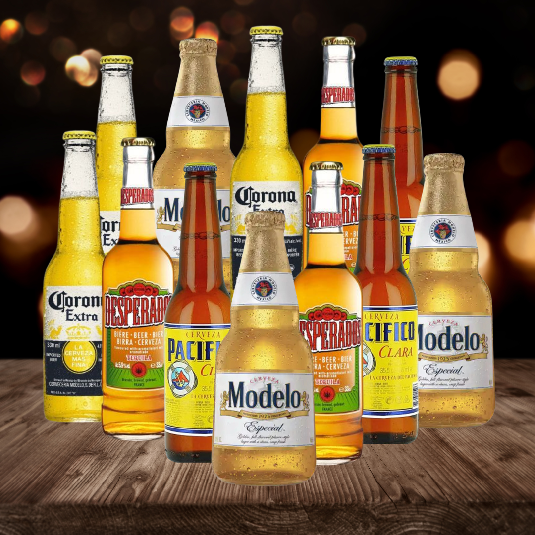 Premium Mexican Lager Mixed Case with Beerhunter (12 Pack)