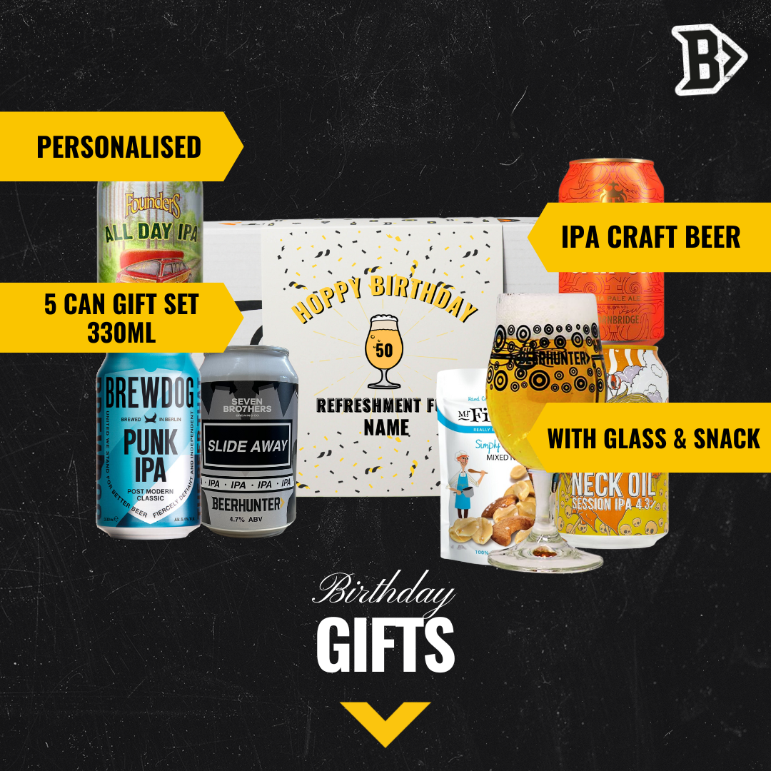 Personalised IPA Birthday Craft Beer Gift Set - (5 x 330ml)