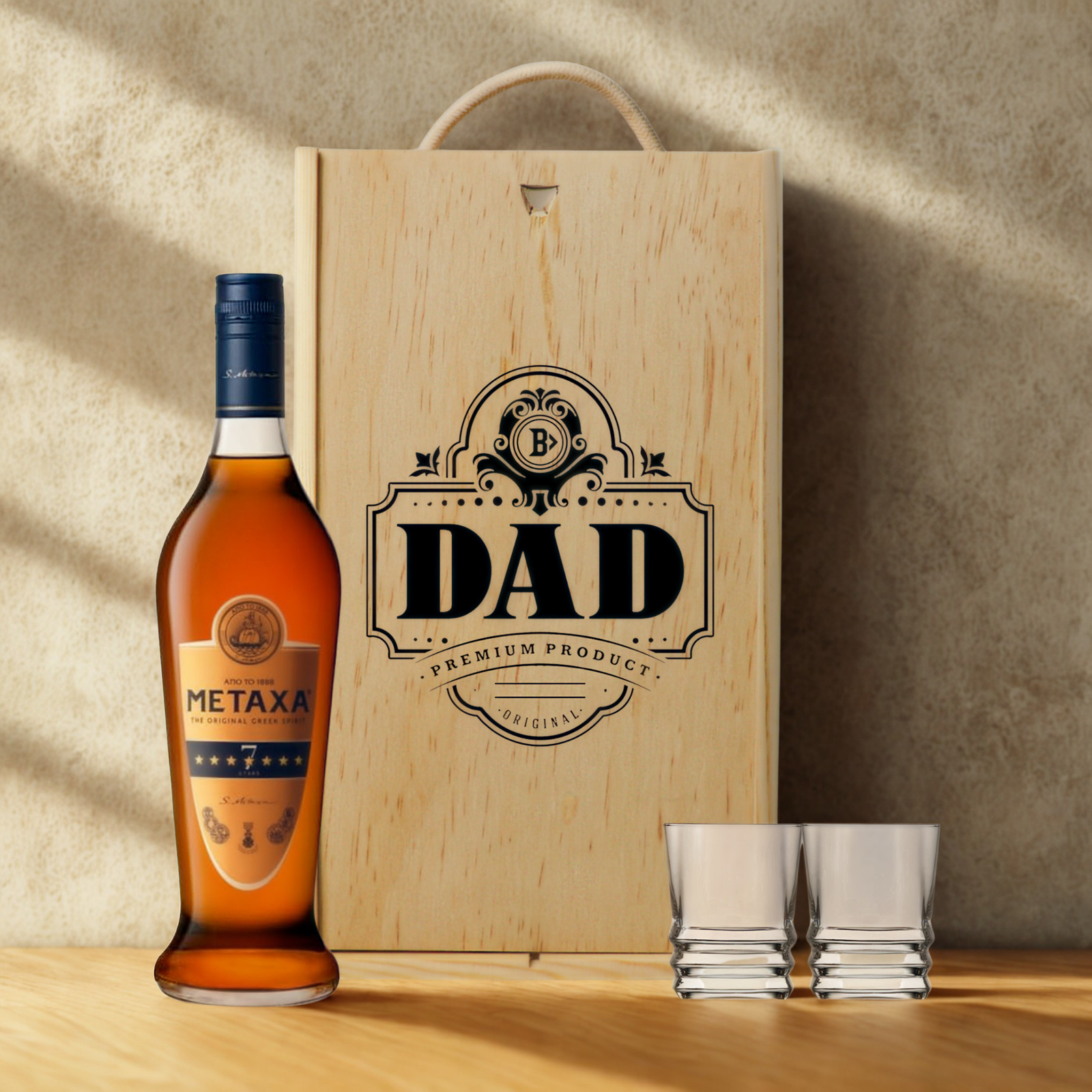 Best Dad Aperitif & Liqueur Gift Set – Premium Spirits Selection with Glasses