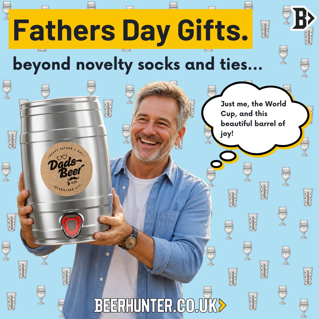 Father's Day Dad's Beer Mini Keg 5 Litre – Limited Edition Blackjack Brewery Ale 4.0% ABV
