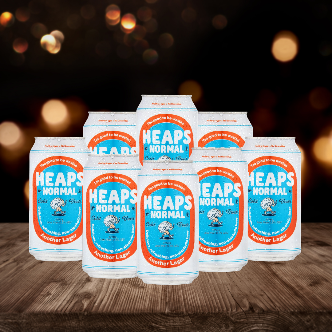 Heaps Normal Another Lager Non-alcoholic 375ml Cans - 0.5% ABV (Multipack)