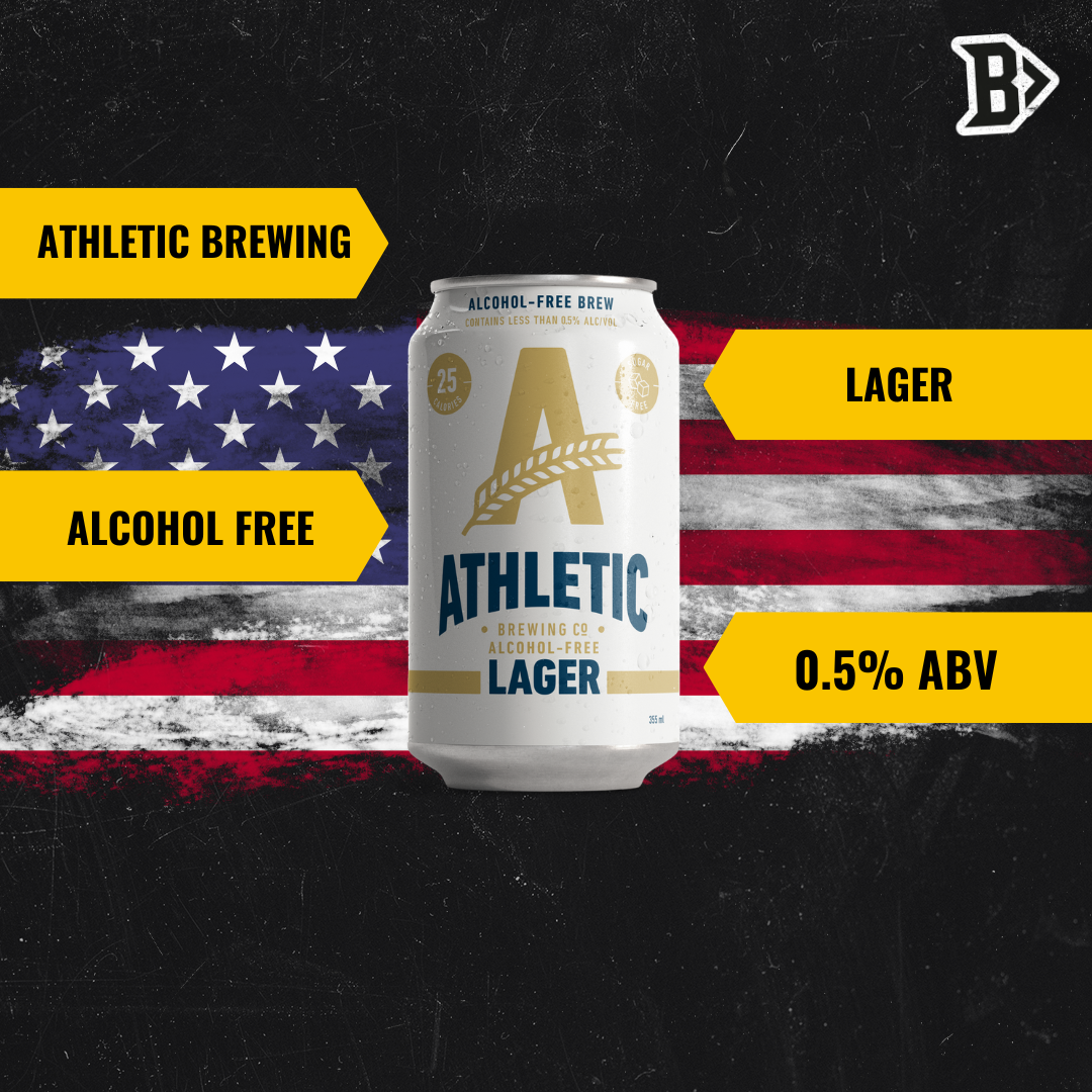 Athletic Brewing Co Alcohol Free Lager 355ml Cans - 0.5% ABV (12 Pack) - BEERHUNTER