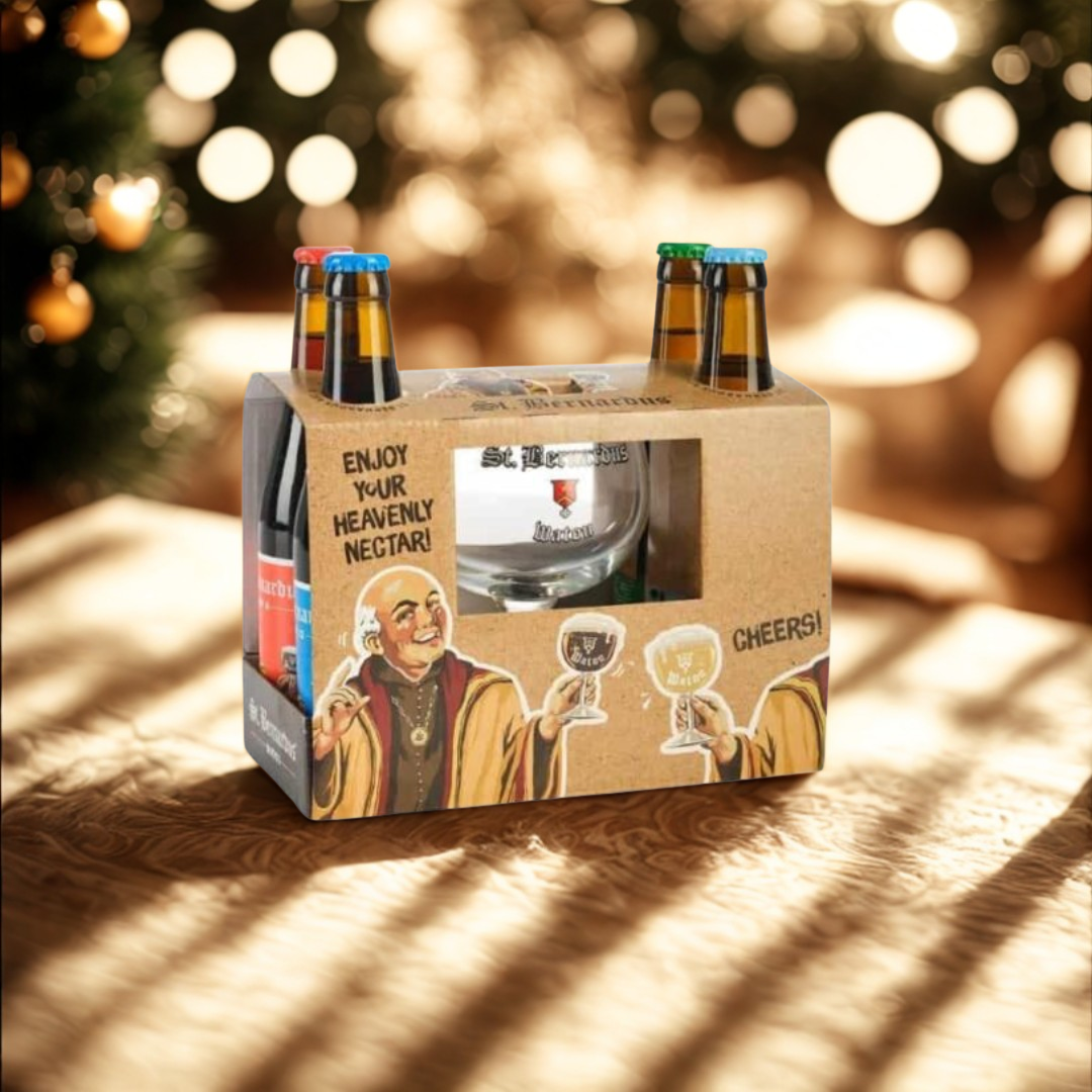 St. Bernardus Belgian Beer Gift Pack with Chalice Glass