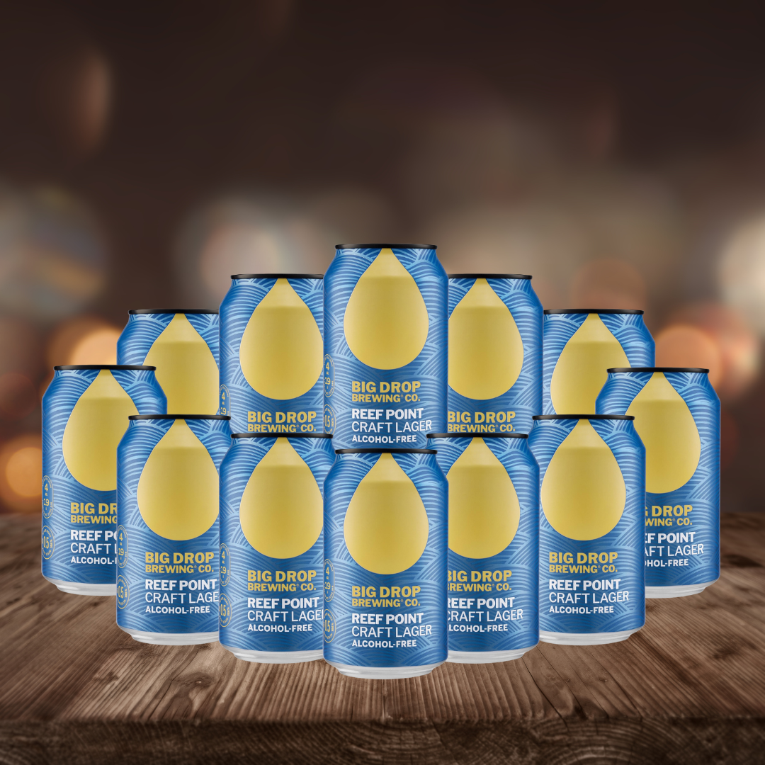 Big Drop Reef Point Non-Alcoholic Lager 330ml Cans - 0.5% ABV (12 Pack)