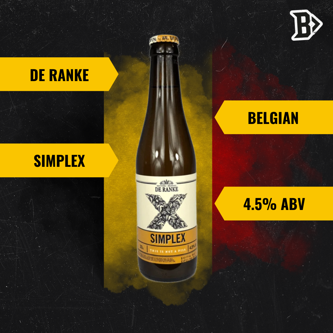 De Ranke Belgian Simplex Blond 330ml Bottles - 4.5% ABV (12 Pack)