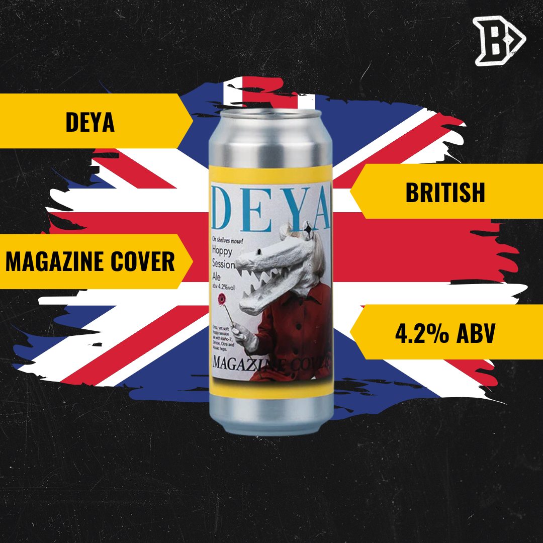 Deya Magazine Cover British Pale Ale 500ml Cans - 4.2% ABV (12 Pack)