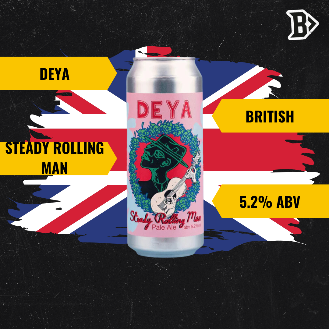 Deya Steady Rolling Man British Pale Ale 500ml Cans - 5.2% ABV (12 Pack)