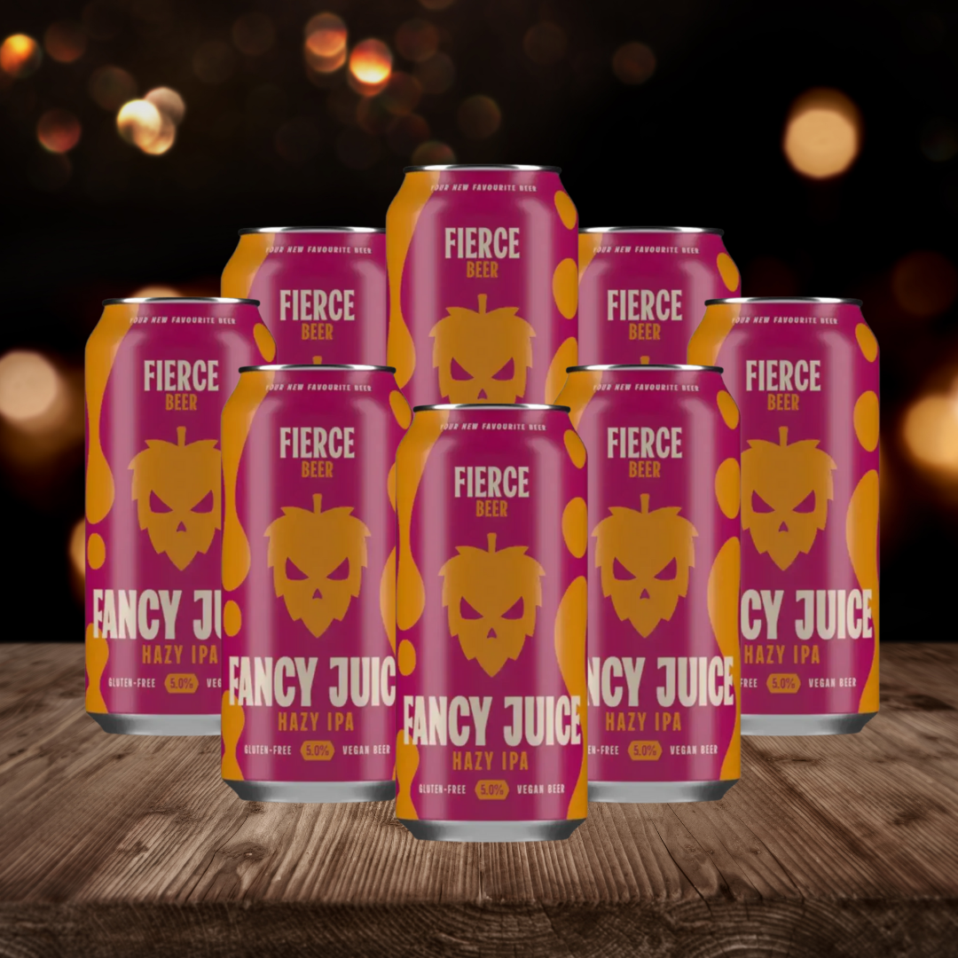 Fierce Beer Gluten Free IPA Fancy Juice 440ml Can - 5% ABV (8 Pack)