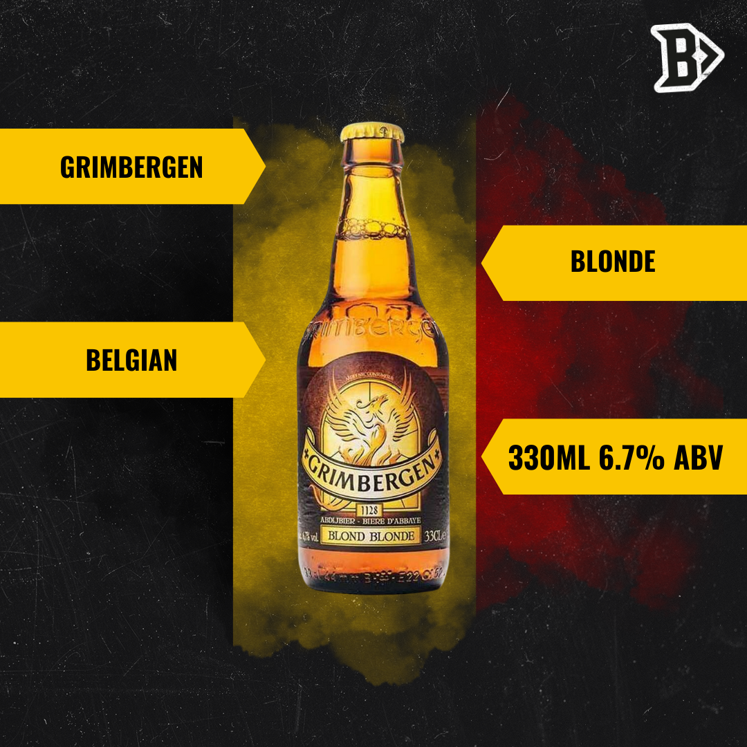 Grimbergen Blonde Belgian Ale 330ml Bottles 6.7% ABV (12 Pack) - BEERHUNTER
