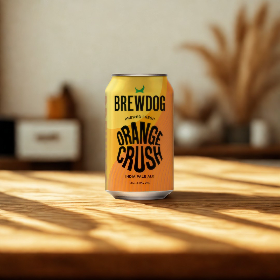 BrewDog Craft IPA Beer Orange Crush 4.3% ABV (12 Pack) - BBE 26/04/26