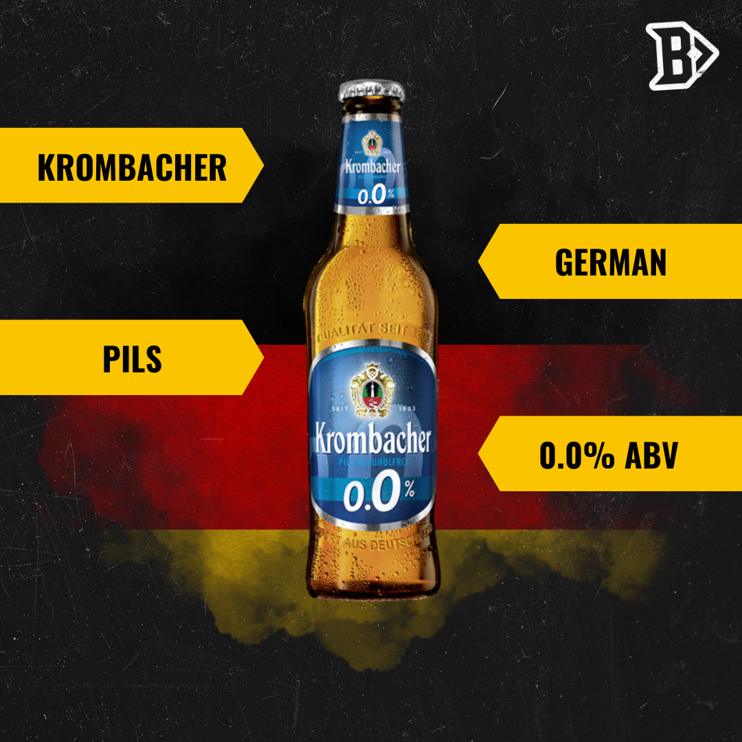 Krombacher Pils Alkoholfrei German Lager 330ml Bottles (Multipack) - 0.0% ABV
