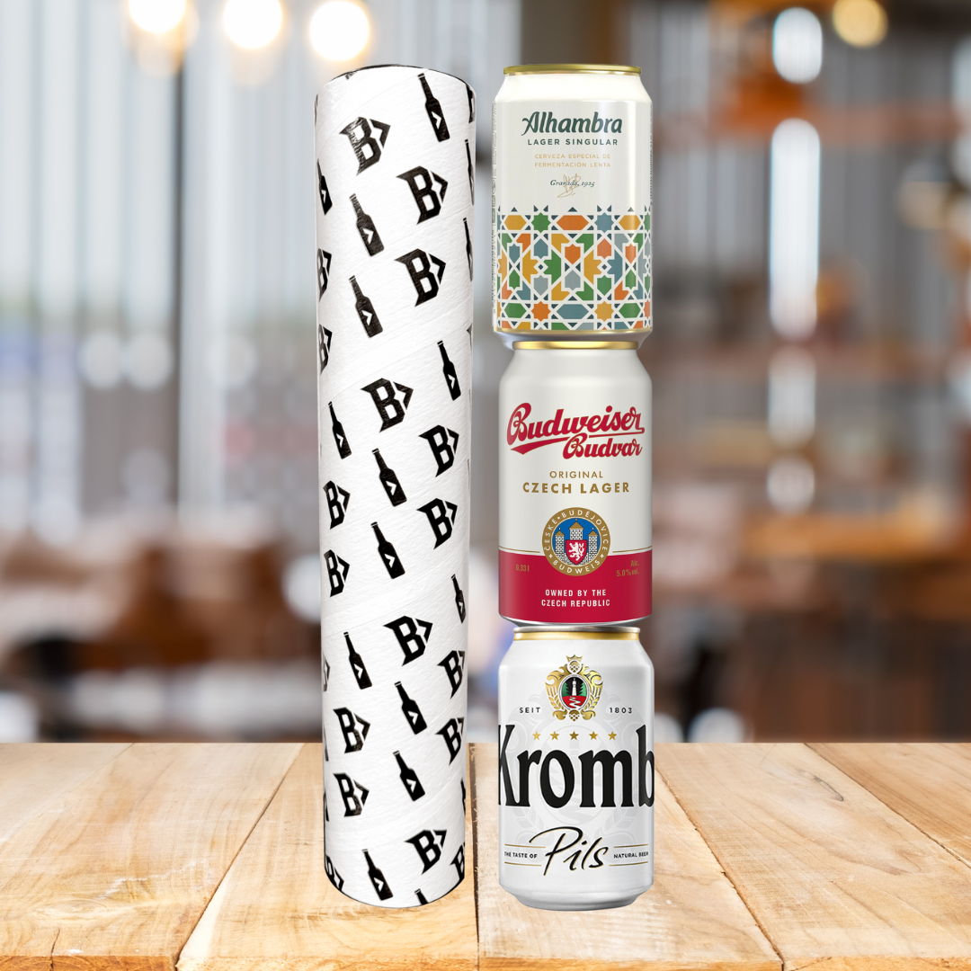 Mixed World Lager Tube Gift Set (3 Pack) - Alhambra, Budvar & Krombacher
