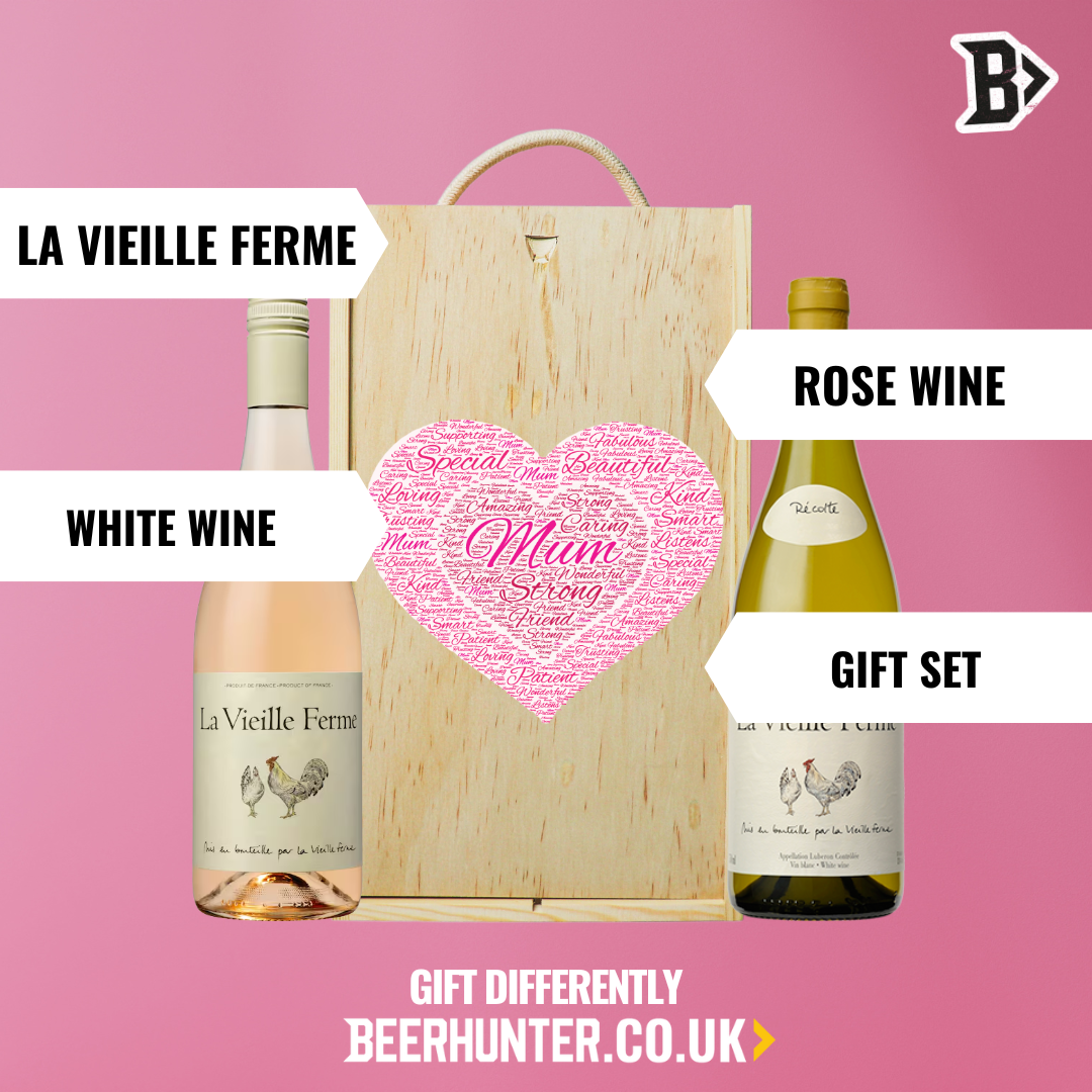 Mum La Vieille Ferme Rose & White Wine Gift Set (75cl)