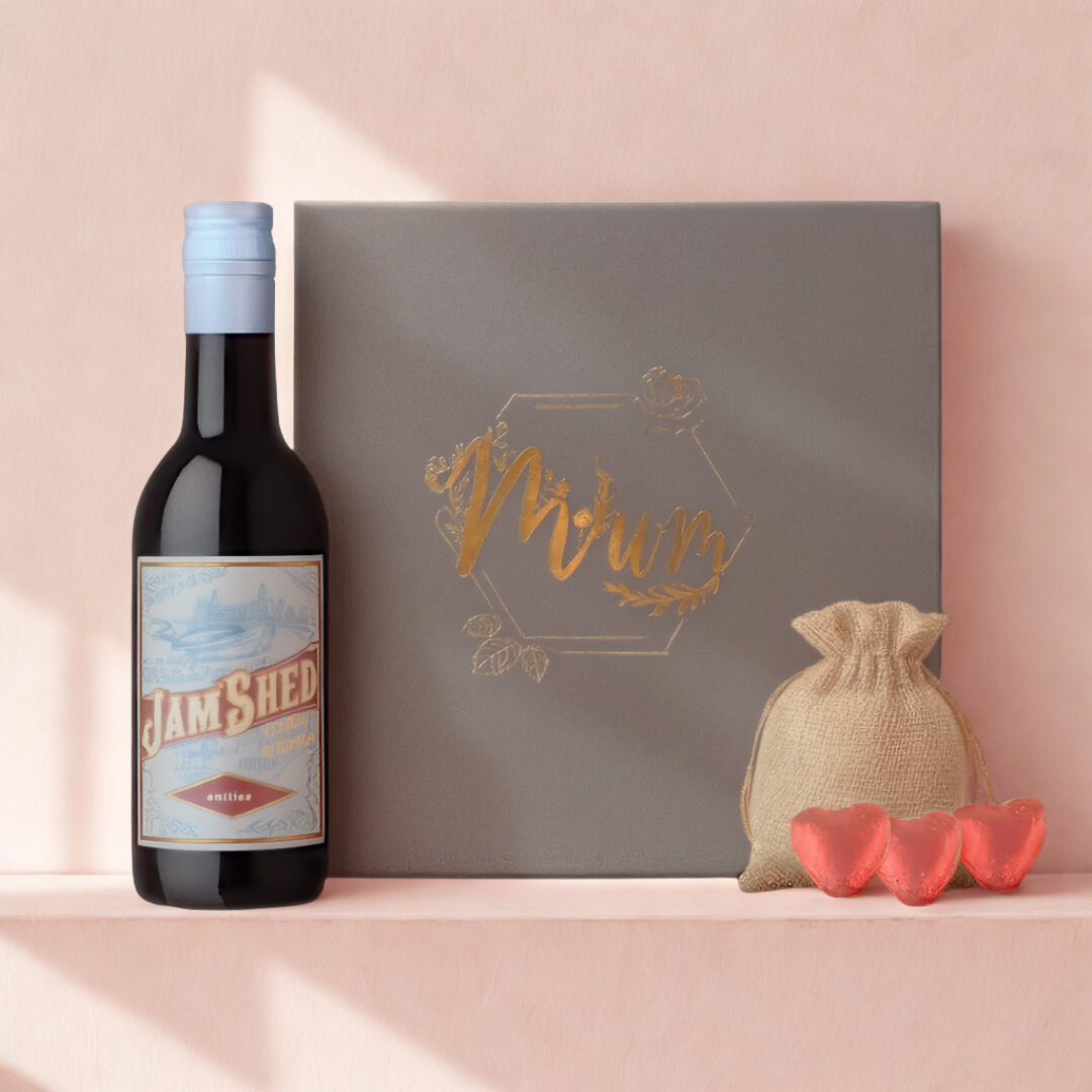 Mum Jam Shed Shiraz Red Wine & Chocolates Gift Set (18.7cl)