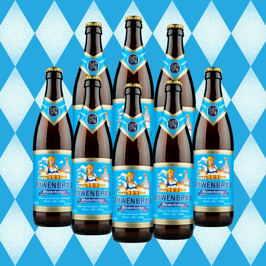 Löwenbräu Oktoberfest German Beer 500ml Bottles – 6.1% ABV (Multipack)
