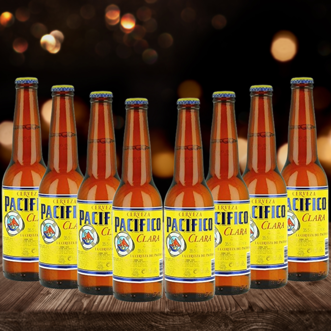 Pacifico Clara Premium Mexican Lager 355ml Bottles (multipack) - 4.5% ABV