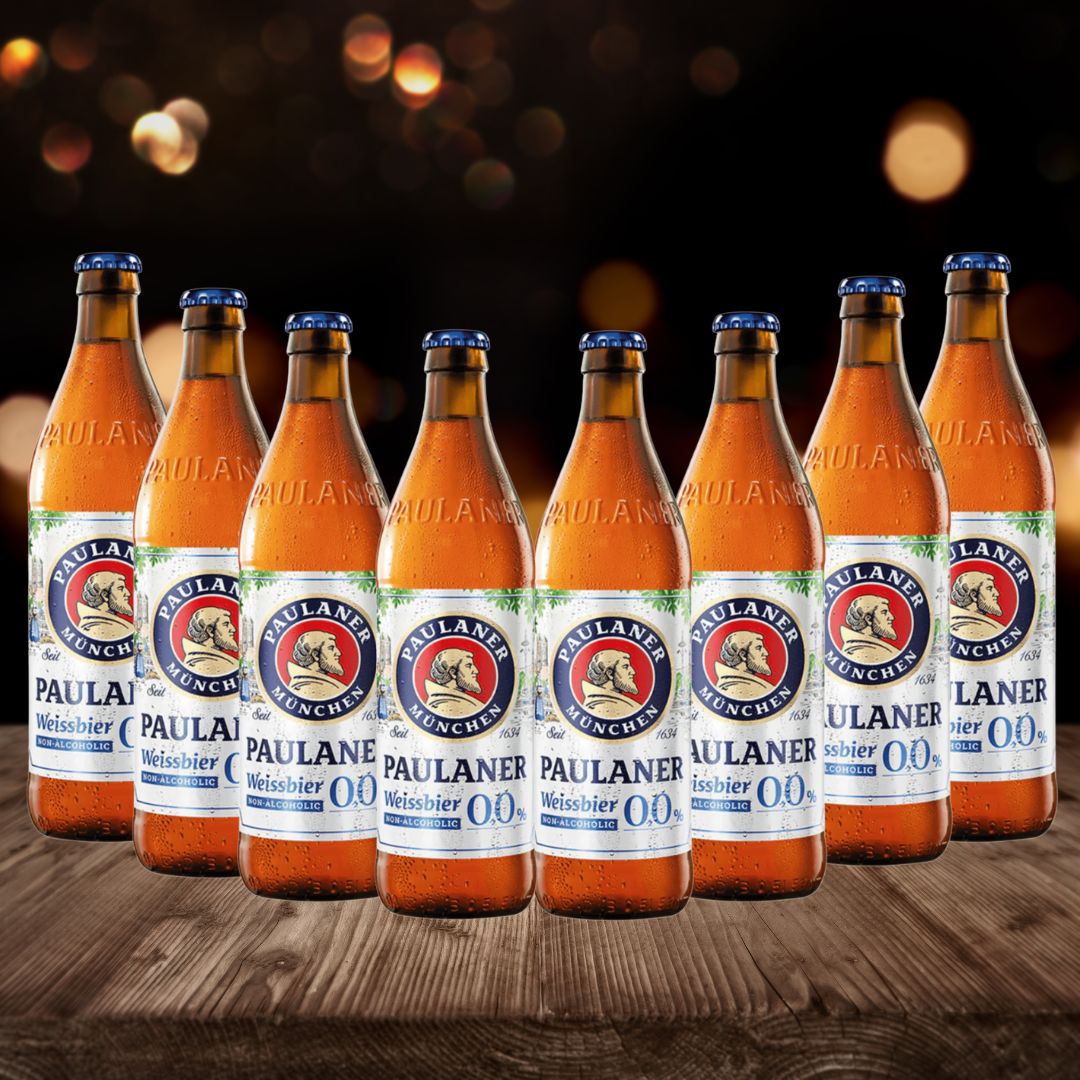 Paulaner Alcohol Free Weissbier 500ml Bottles - 0.0% ABV (Multipack)