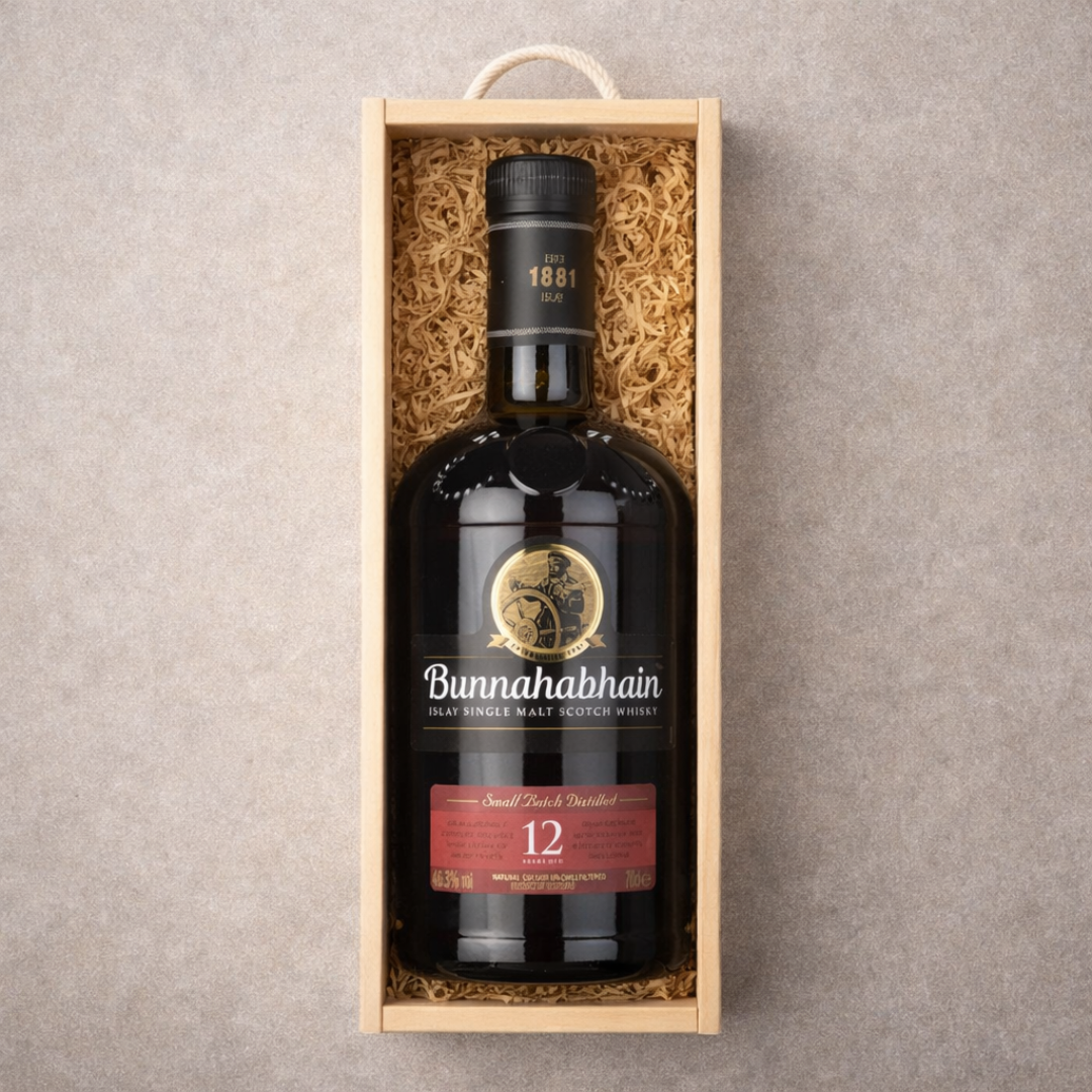 Personalised Bunnahabhain 12 Year Old Islay Single Malt Scotch Whisky – 70cl (46.3% ABV)