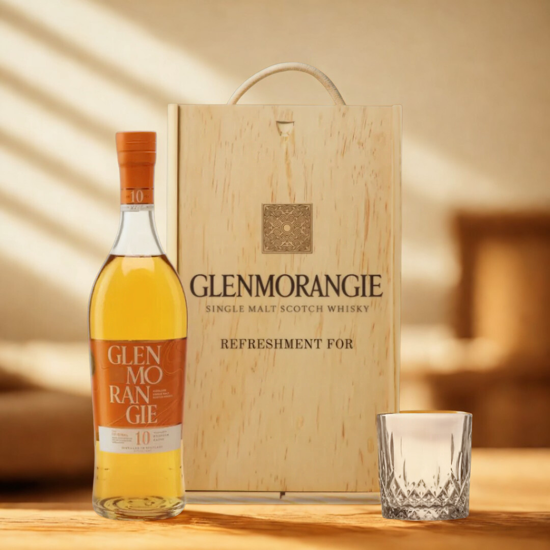 Personalised Glenmorangie Single Scotch Whiskey Gift Set - 40% ABV (70cl)