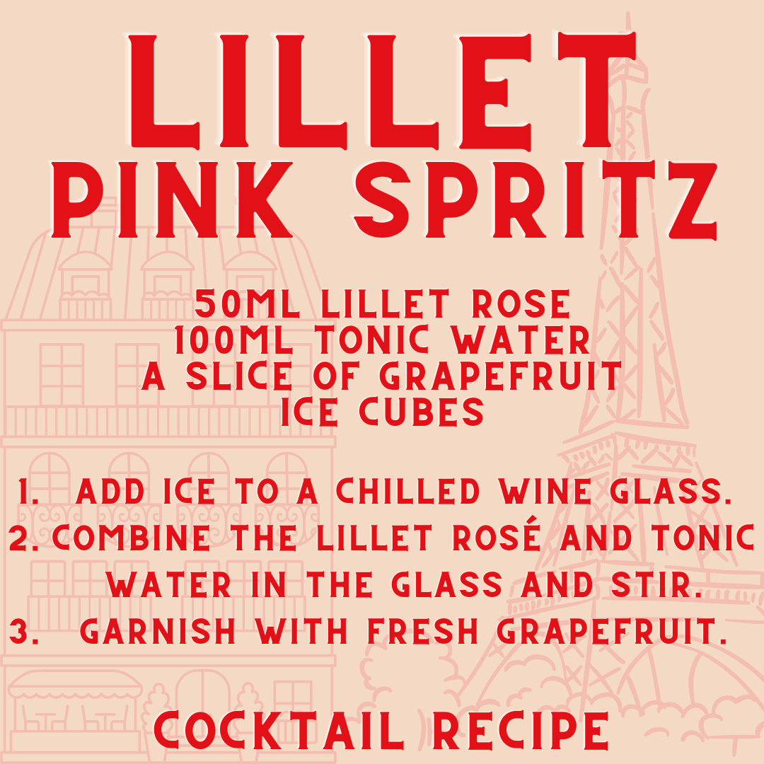 Personalised Lillet Rose Vermouth Wine Gift Set with Fever-Tree Tonics - BEERHUNTER