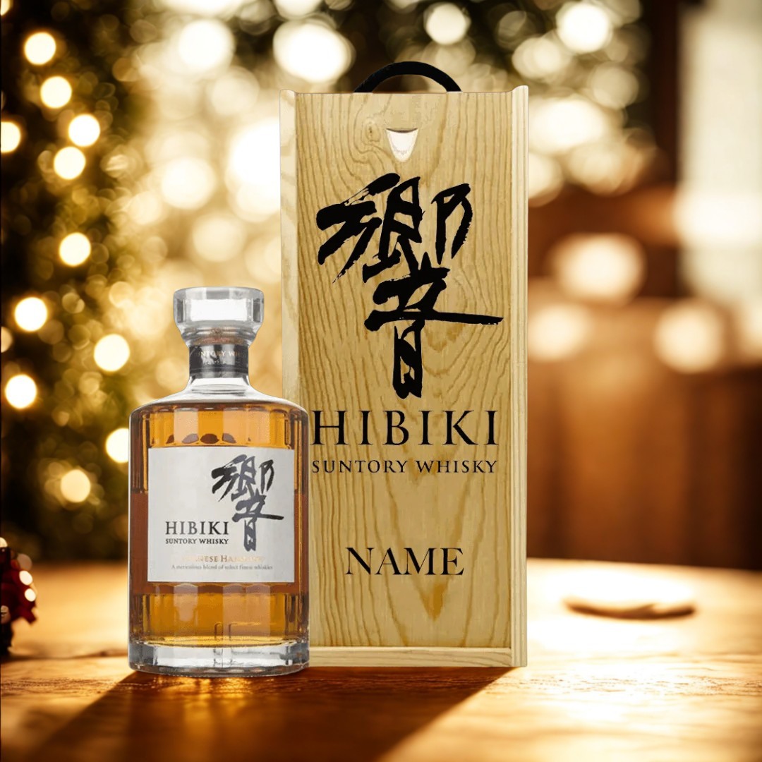 Personalised Suntory Hibiki Japanese Harmony Whisky Gift Set
