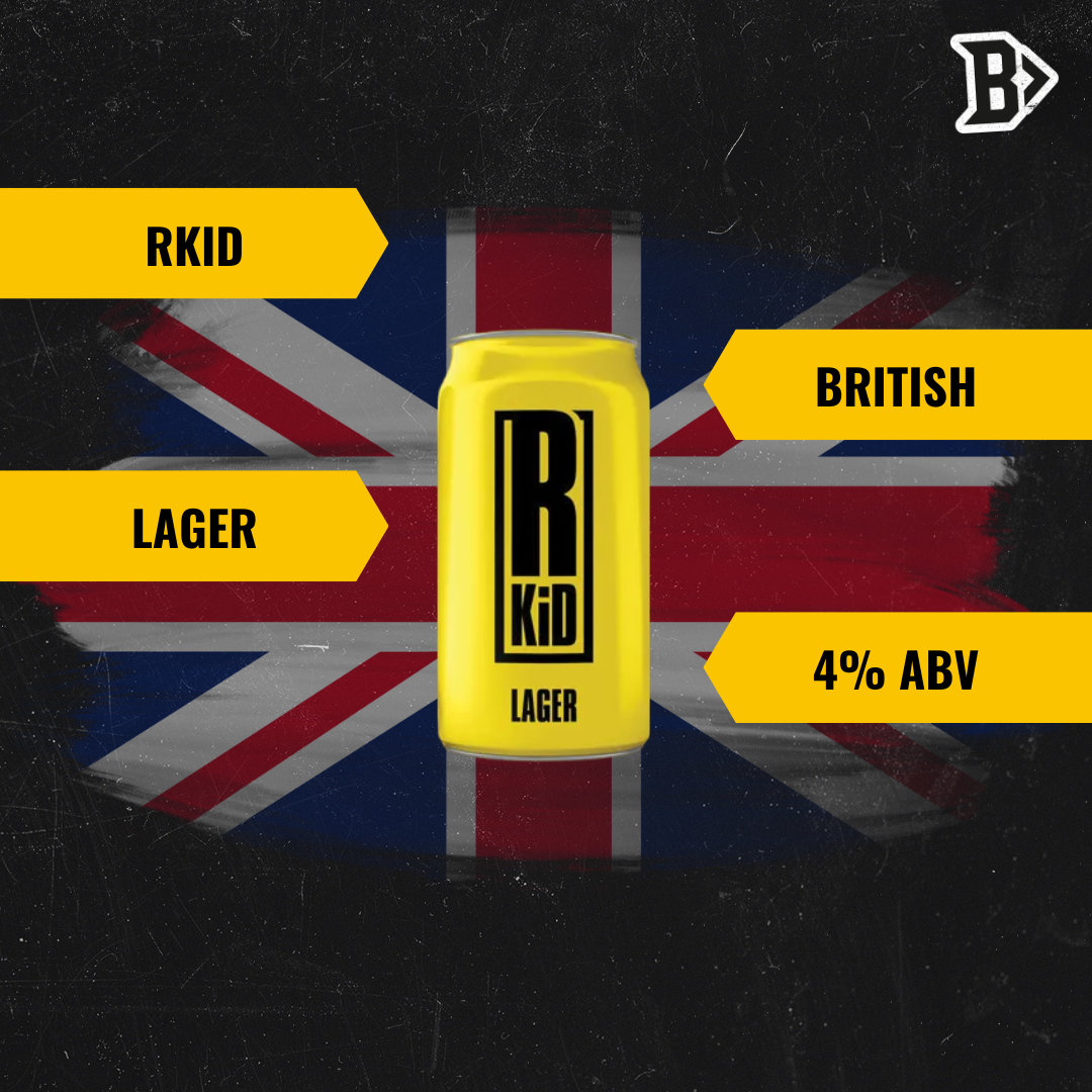 RKiD Brewery British Lager 330ml Cans - 4.0% ABV (12 Pack)