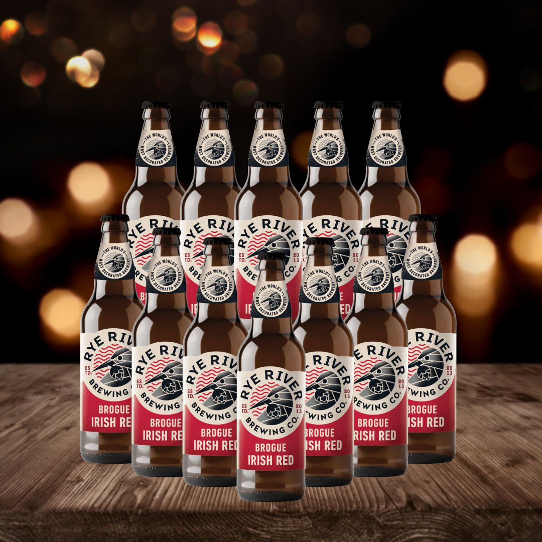 Rye River Brogue Irish Red Ale 330ml Bottles - 4.4% ABV (12 Pack)