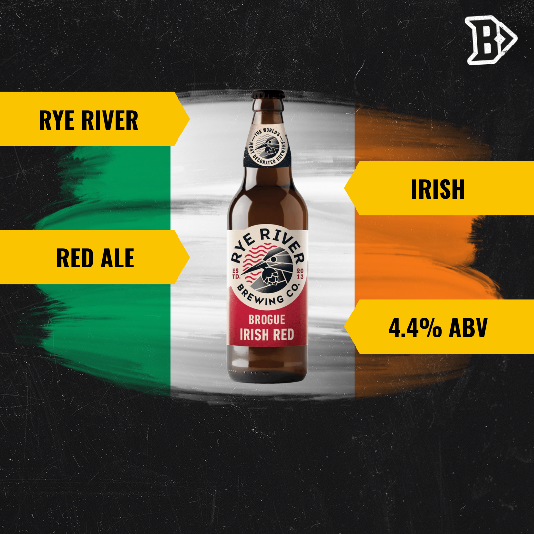 Rye River Brogue Irish Red Ale 330ml Bottles - 4.4% ABV (12 Pack)