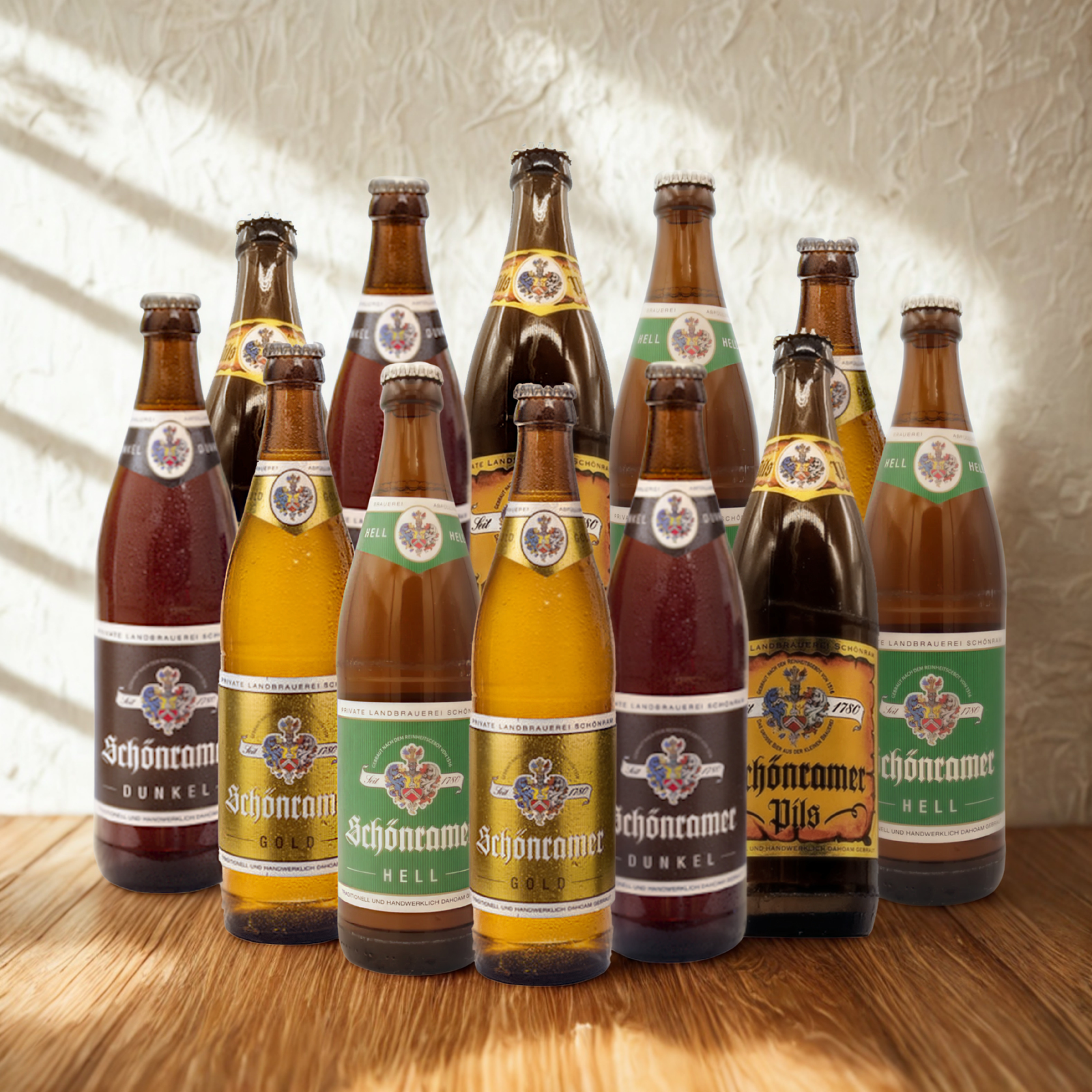 Schönramer German Beer Mixed Case 500ml Bottles – Gold, Helles, Dunkel & Pils (12 Pack)