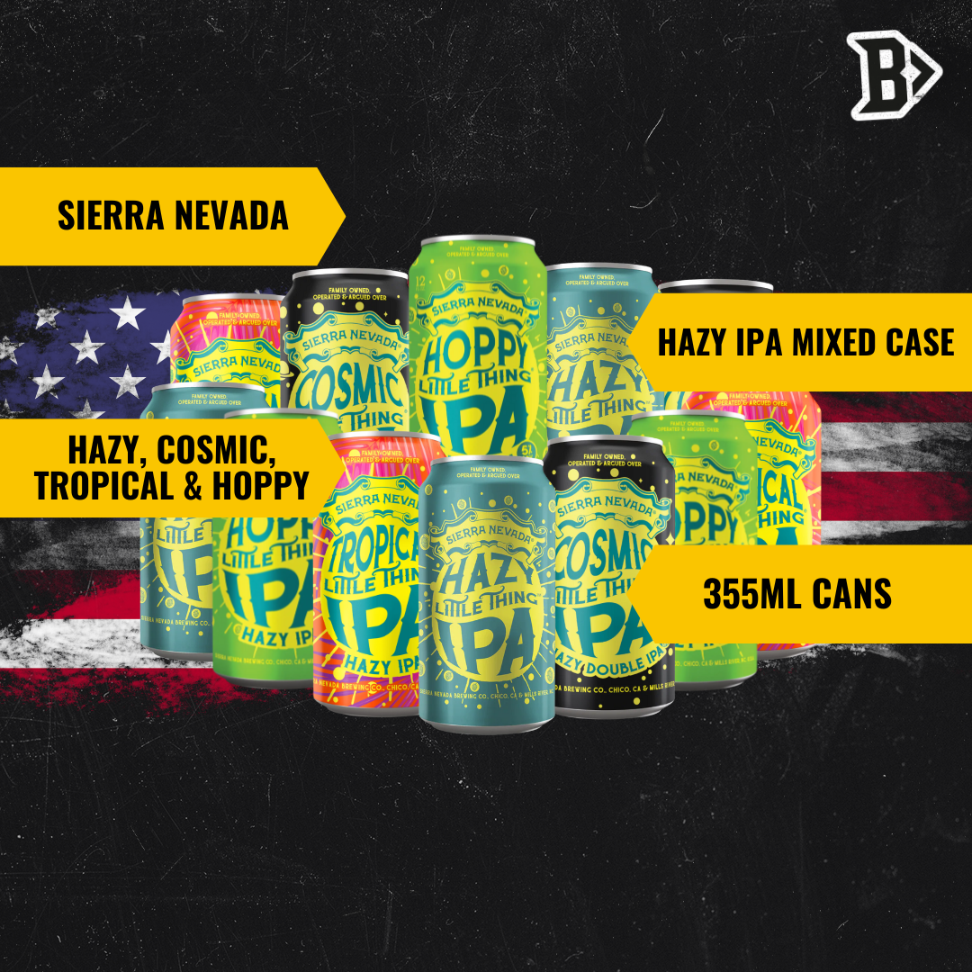 Sierra Nevada Hazy IPA Beer Mixed Case - Hazy, Cosmic, Tropical & Hoppy 355ml Cans (12 Pack)