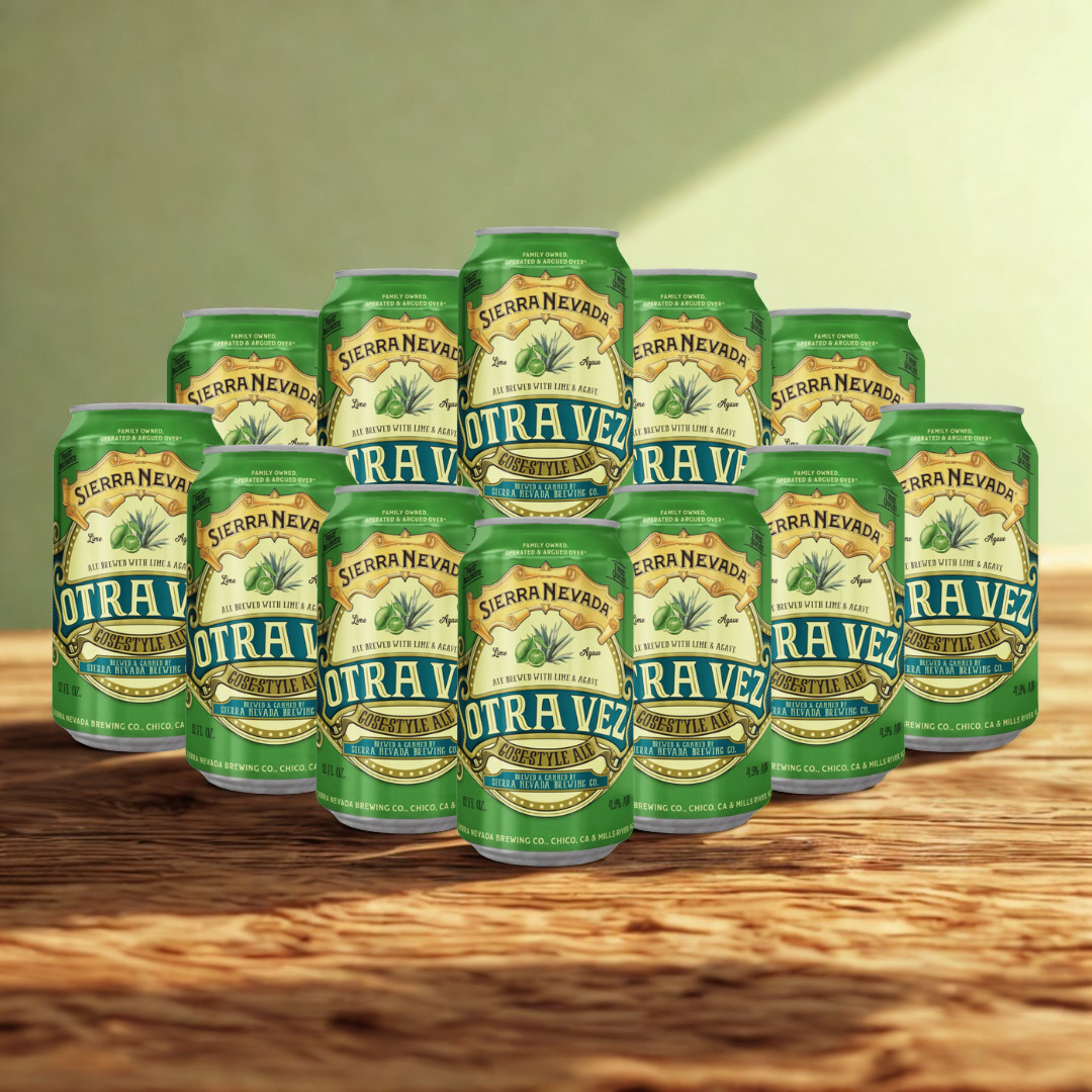 Sierra Nevada American Otra Vez Lime & Blue Agave Sour 355ml Cans - 4.9% ABV (12 Pack)