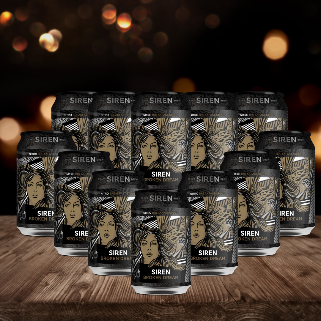 Siren Broken Dream British Breakfast Stout 330ml Cans - 6.5% ABV (12 Pack)