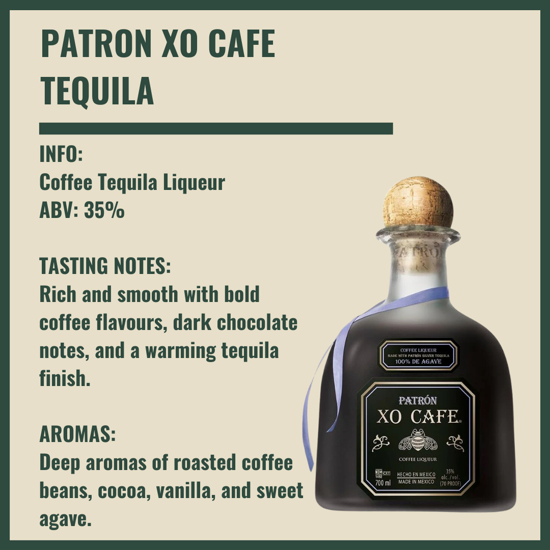 Personalised PATRÓN XO Cafe Coffee Tequila Gift Set - 70cl (35% ABV)