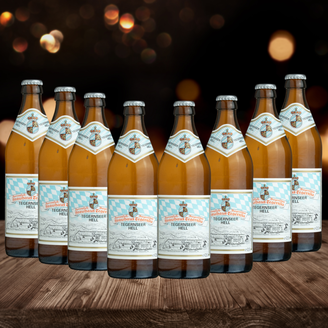 Tegernseer German Munich Helles 500ml Bottles - 4.80% ABV (Multipack)