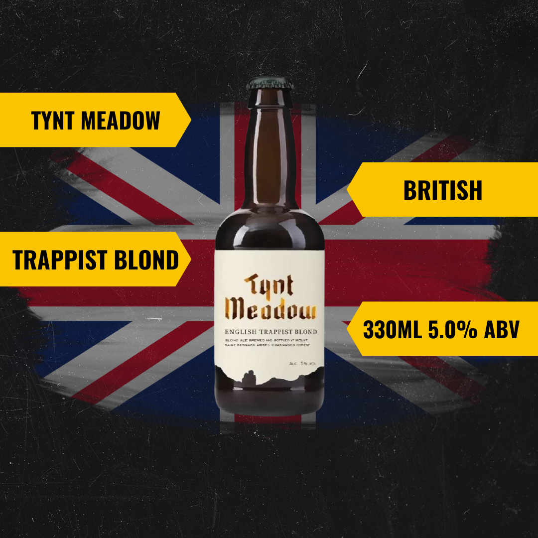Tynt Meadow Blond British Trappist Beer 330ml Bottles - 5.0% ABV (12 Pack)
