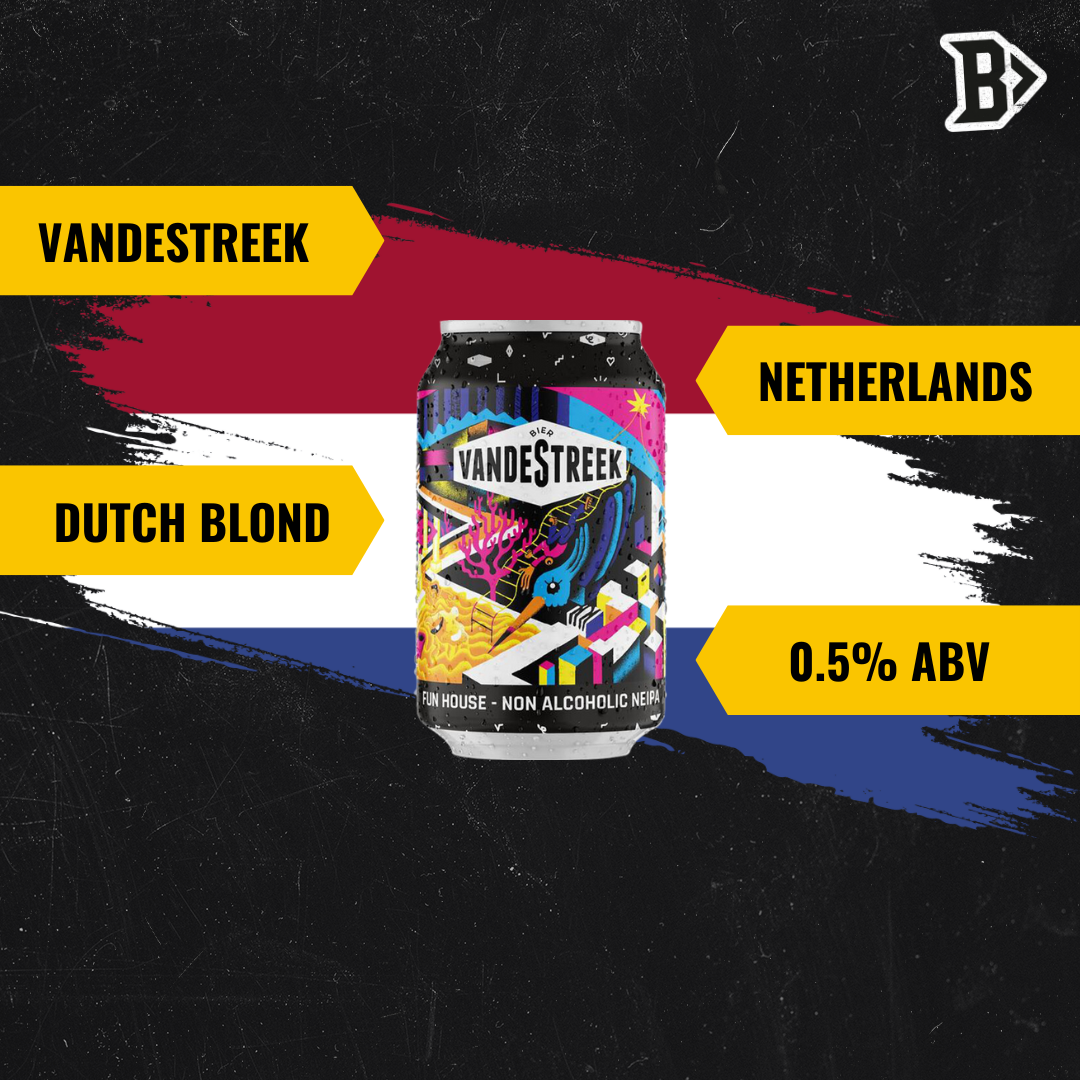 VandeStreek Fun House Dutch Non-Alcoholic New England IPA 330ml Cans - 0.5% ABV (12 Pack)